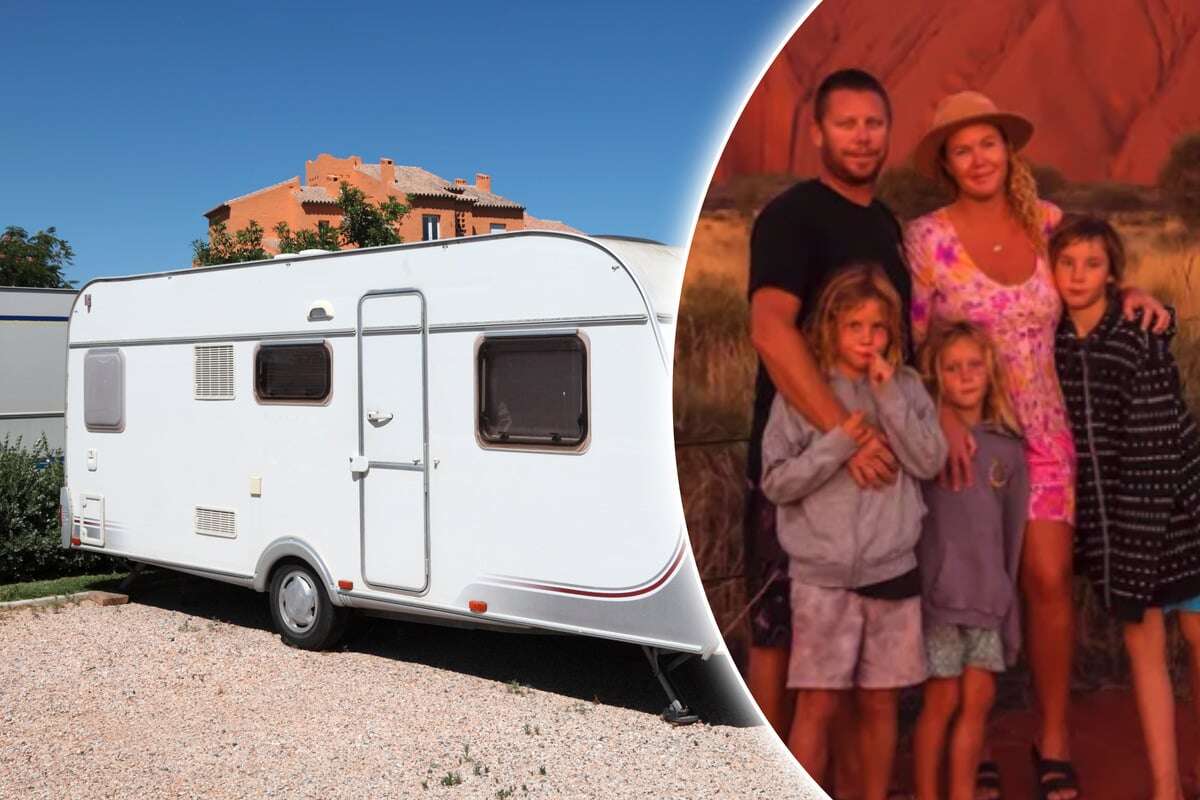 Familie verkaufte ihr Haus, um im Wohnwagen zu reisen - jetzt ist sie obdachlos!