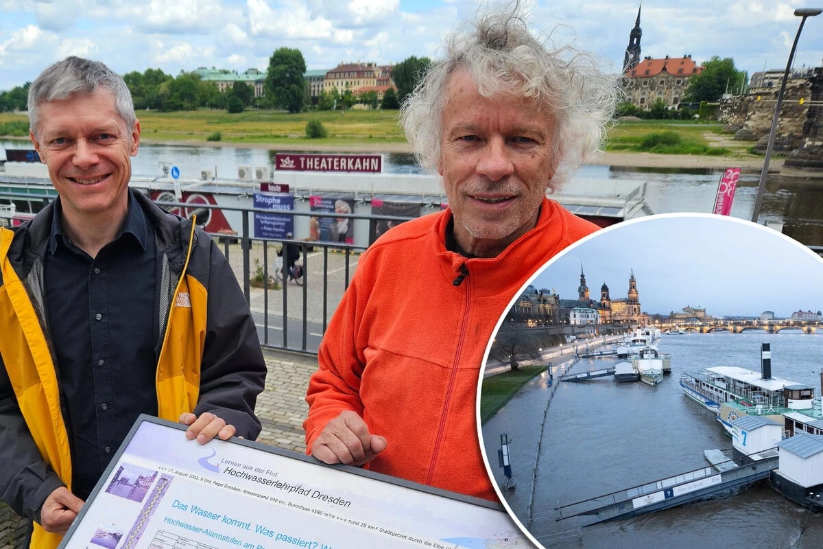 Kennt ihr diesen Pfad entlang der Elbe? Hier kann man was übers Hochwasser lernen