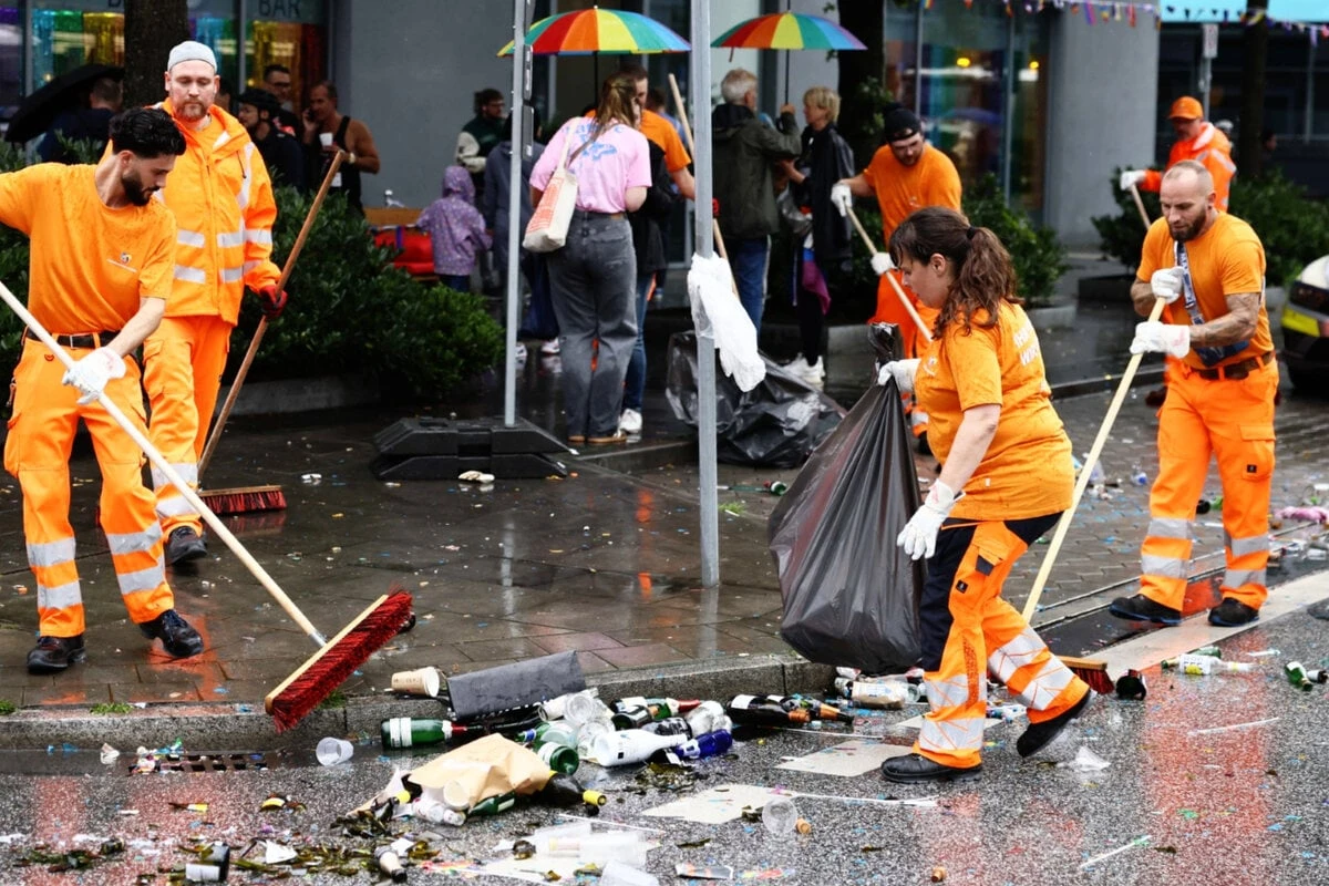 CSD-Demo sorgt für gewaltige Müllberge: Teilnehmer feiern 