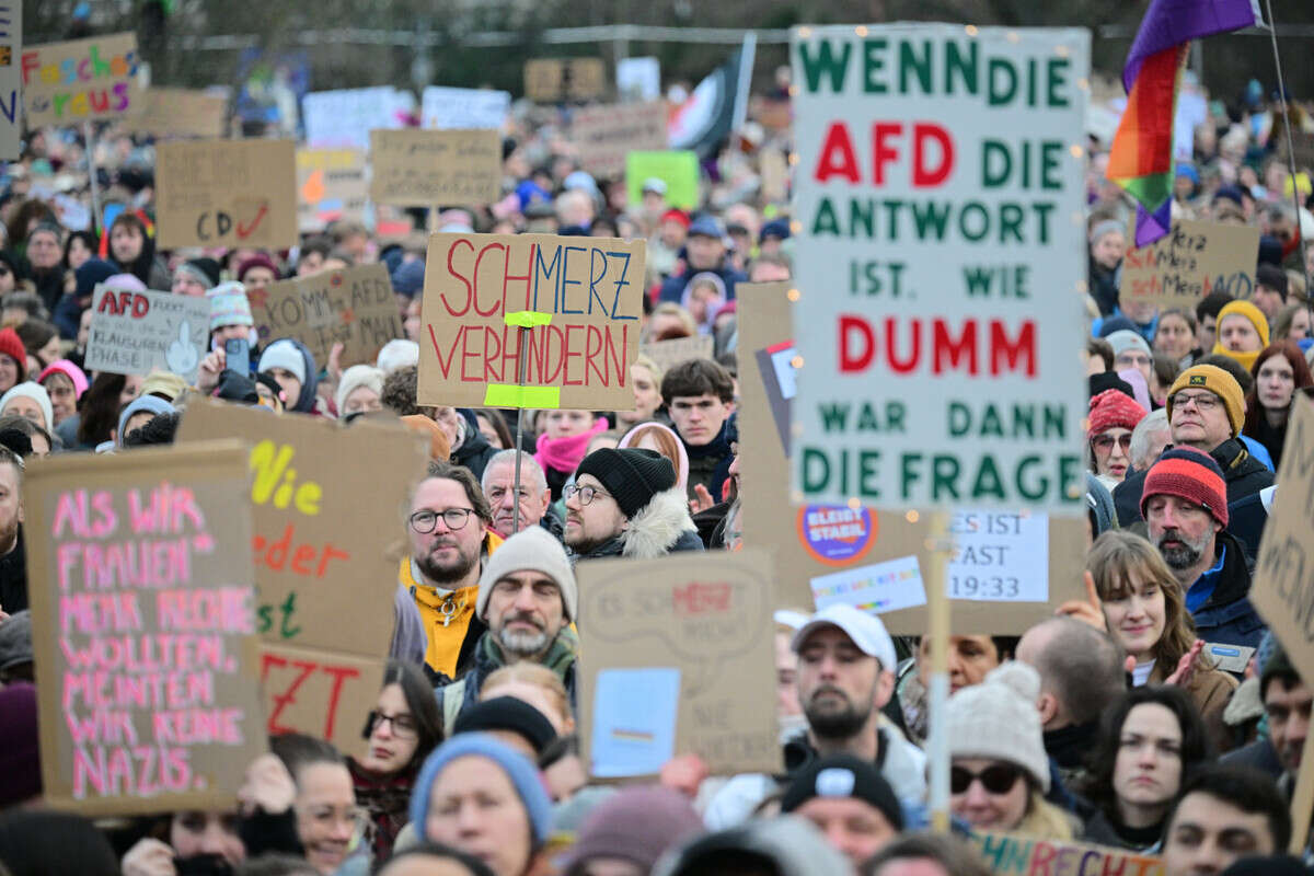 Demo gegen rechts in Berlin: 