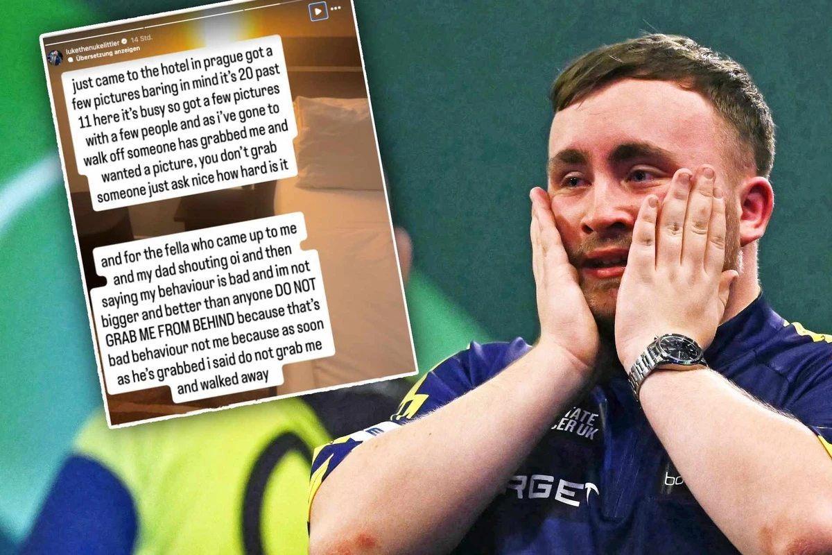 Disput vor Hotel: Darts-Weltmeister Littler legt sich mit Fan an