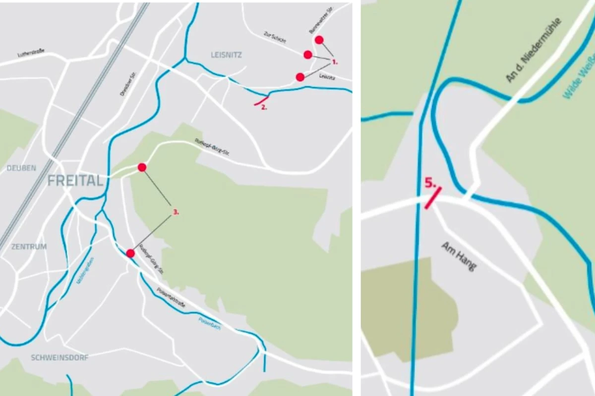 Dresdens wichtigste Wasserleitung wird saniert: Straßen mehrere Monate lang gesperrt