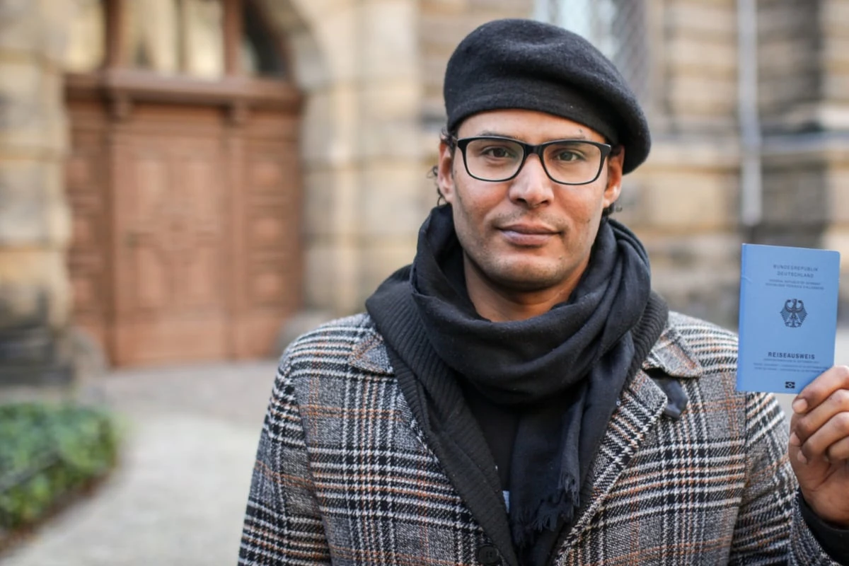 Moussa kommt als Staatenloser nach Dresden: 