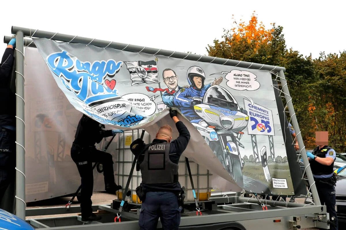 Nach Protest-Aktion in Chemnitz: Razzia bei linker Aktivisten-Gruppe