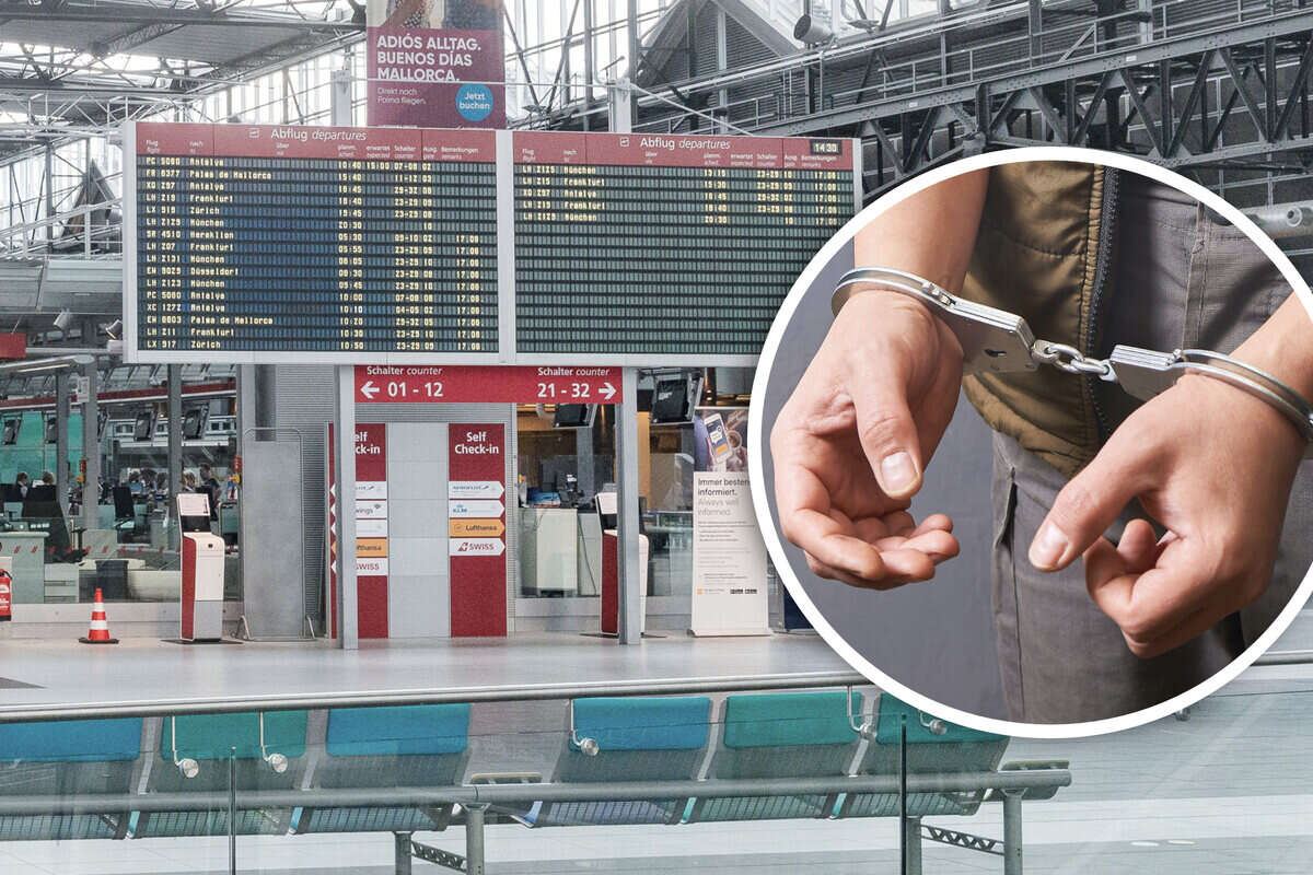 Harte Landung am Dresdner Flughafen: Mann mit drei offenen Haftbefehlen gefasst