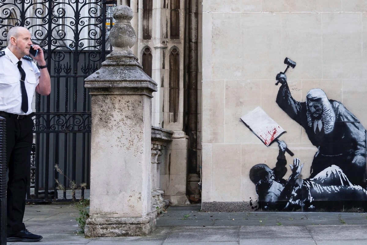 Kaum da, schon wieder weg: Neues Banksy-Gemälde muss schon bald wieder weichen