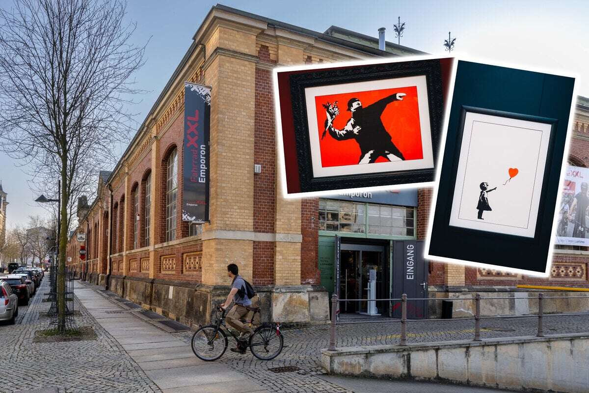 Banksy-Ausstellung eröffnet in der Chemnitzer Markthalle