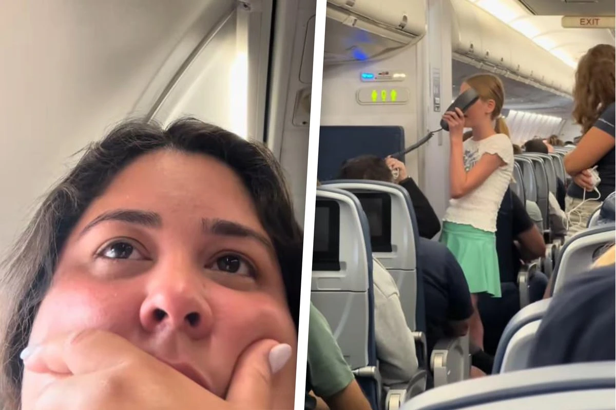 Mädchen will wartende Flug-Passagiere besänftigen, doch deren Reaktion ist ganz anders, als erwartet