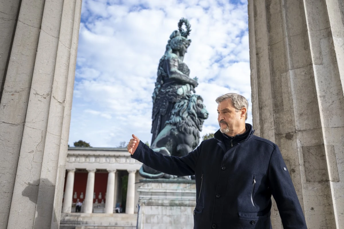 Happy Birthday, Bavaria! Bayerns bronzene Patronin feiert Jubiläum mit Söder & Co