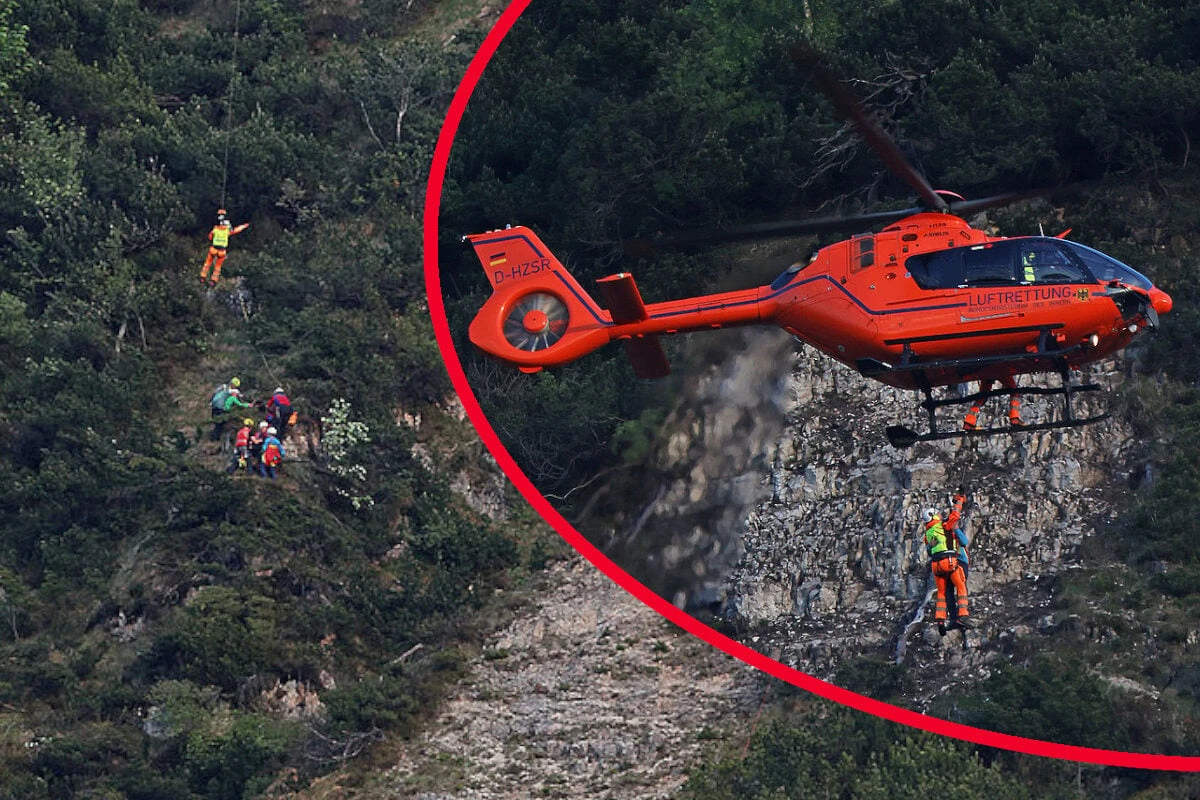 Sieben Wanderer sitzen in Alpen fest: Bergwacht und Heli rücken aus