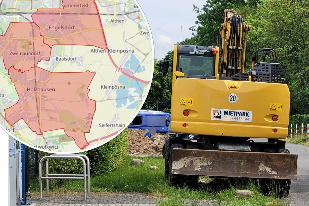 Stromausfall legt Südosten von Leipzig lahm: Leitungen durch Bauarbeiten beschädigt