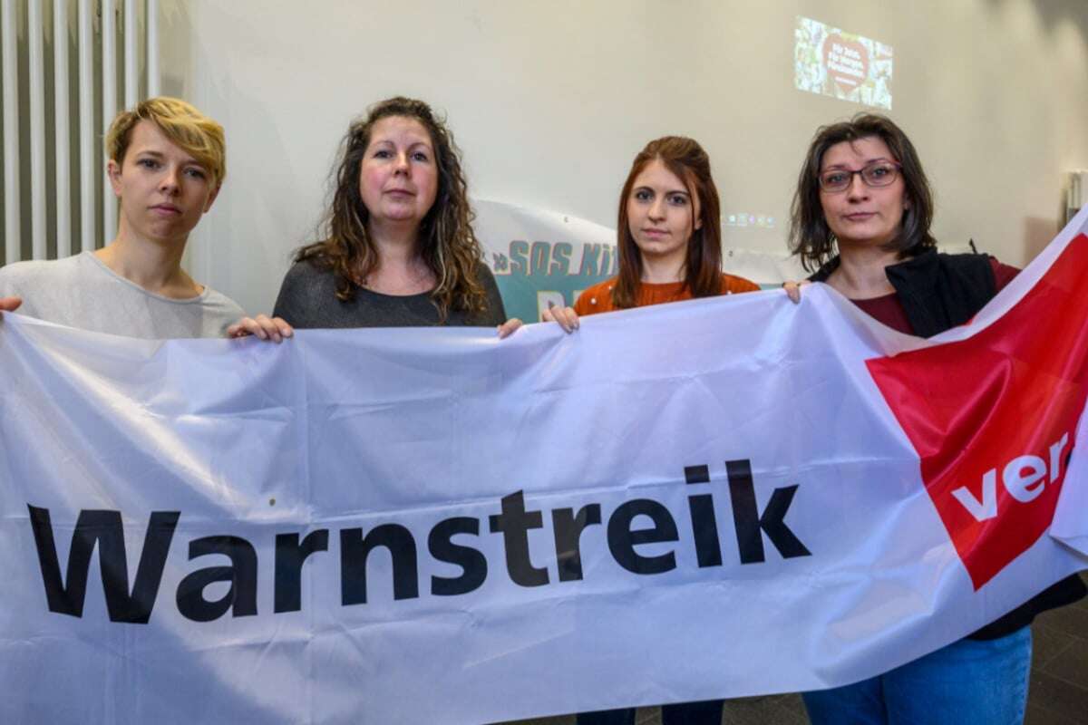 Warnstreik! So sehr ächzen Chemnitzer Kita-Erzieher