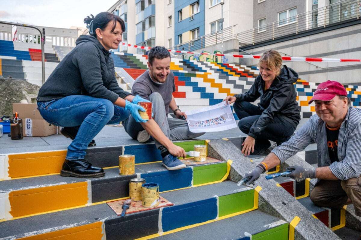 Darum ist die Bunte Treppe in Chemnitz gesperrt