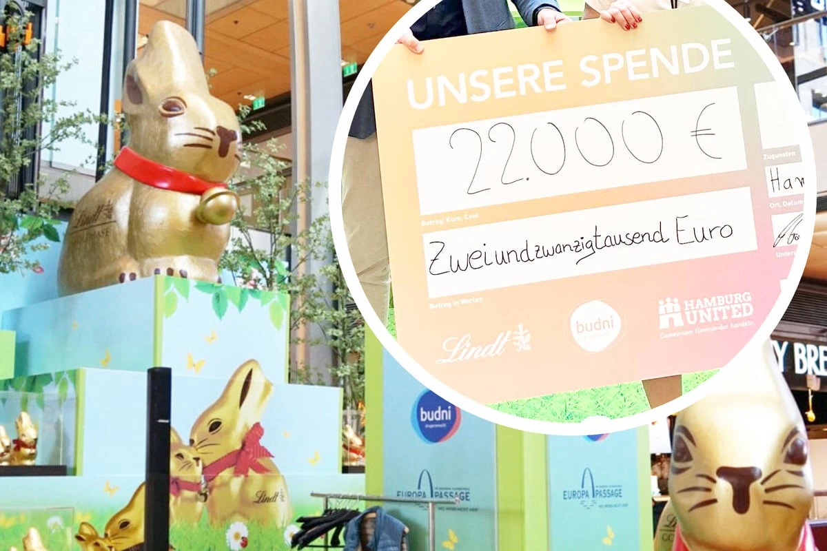 Goldene Osterhasen bringen Kindern 22.000 Euro