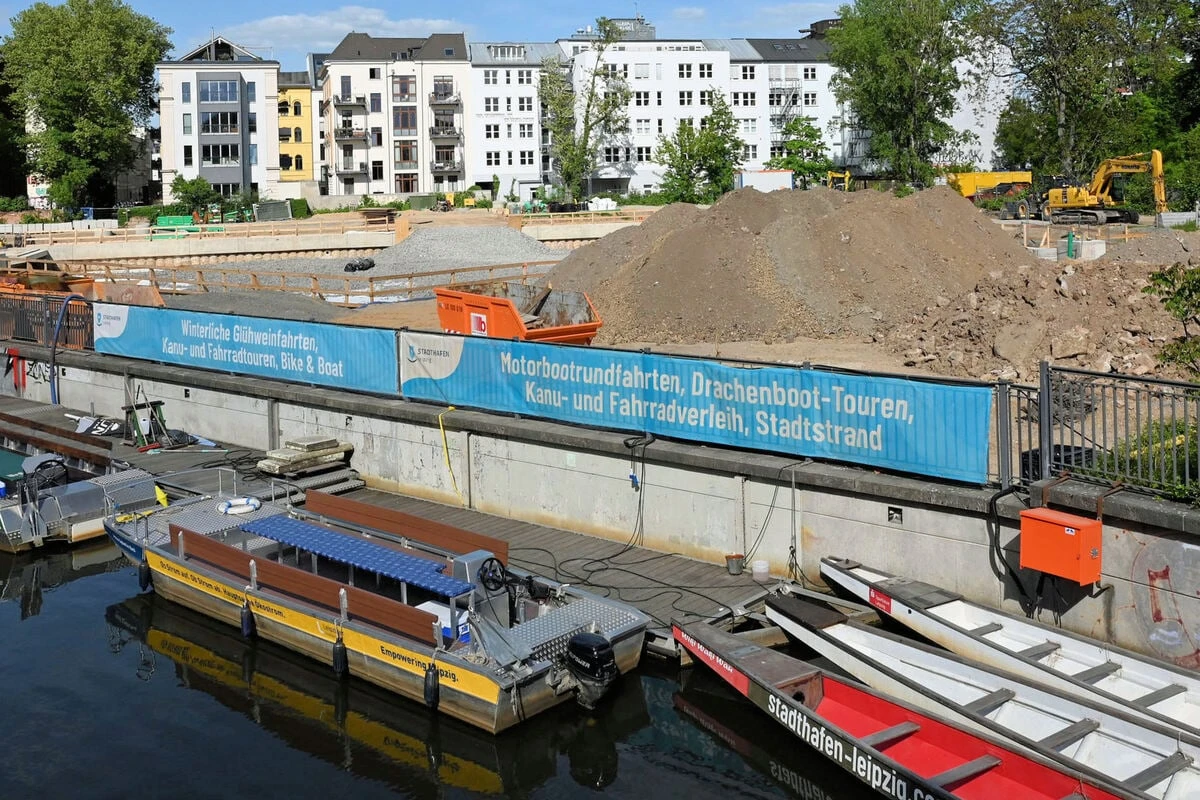 Baustelle Leipziger Stadthafen: Wie der aktuelle Stand ist und was alles kommen soll