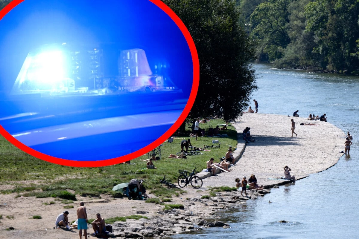 DJ-Pult am Flaucher: Polizei löst Party an Isar auf