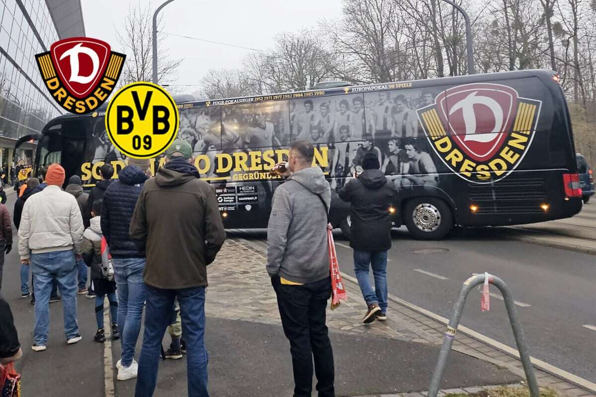 Dynamo gegen den BVB II live: Teams sind im RHS eingetroffen