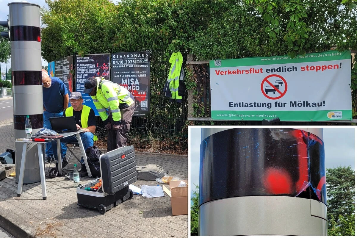Da rast keiner mehr durch: Neue Blitzersäule im Leipziger Osten sieht alles