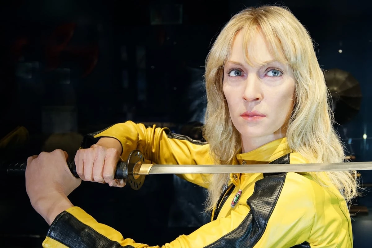Nanu, was macht Uma Thurman denn im Samurai Museum in Berlin?