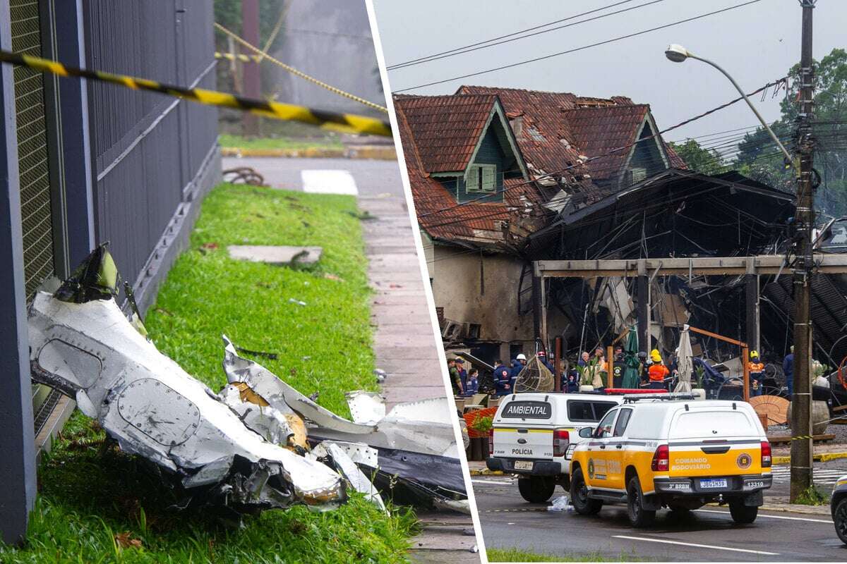 Flugzeug stürzt in Kleinstadt: Zehn Tote, dutzende Verletzte!