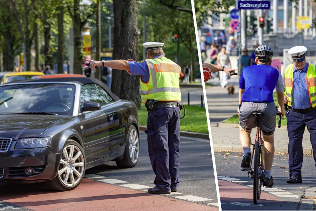 Polizei geht in Dresden Rot-Sündern, Gurt-Muffeln und Risiko-Radlern an den Kragen