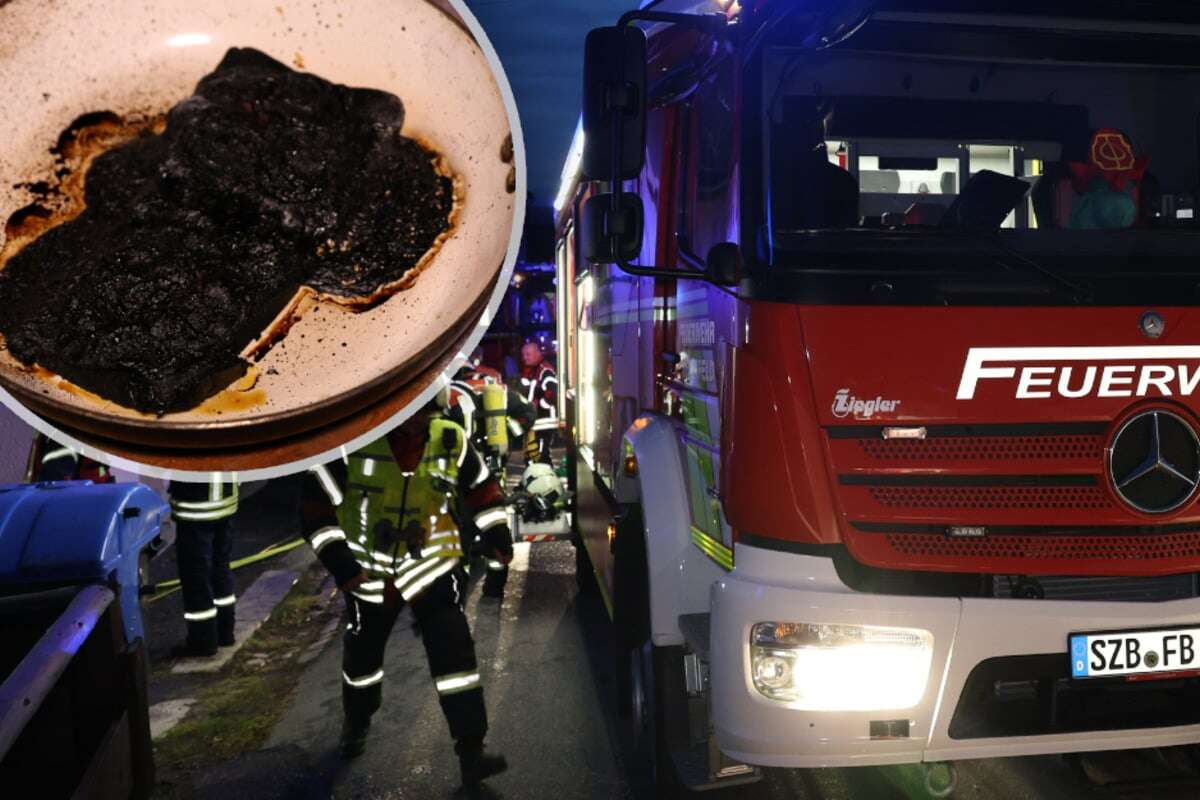 Angebranntes Essen sorgt für Feuerwehreinsatz im Erzgebirge