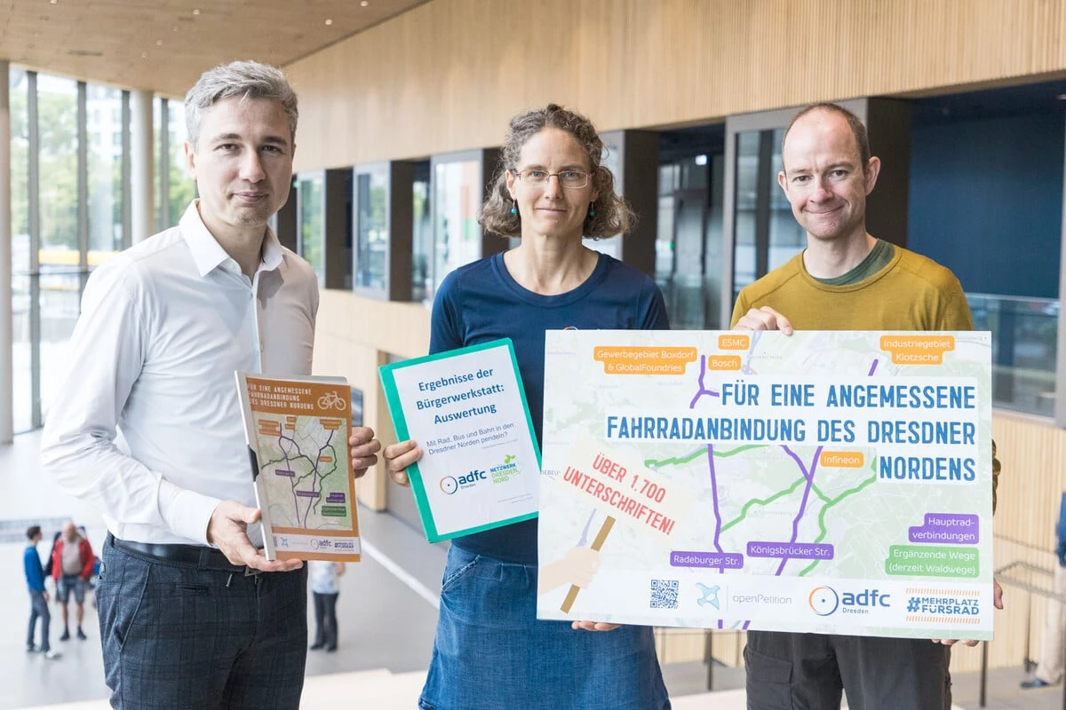 Gibt es genug Radwege im Norden von Dresden? Aktivisten haben klare Meinung