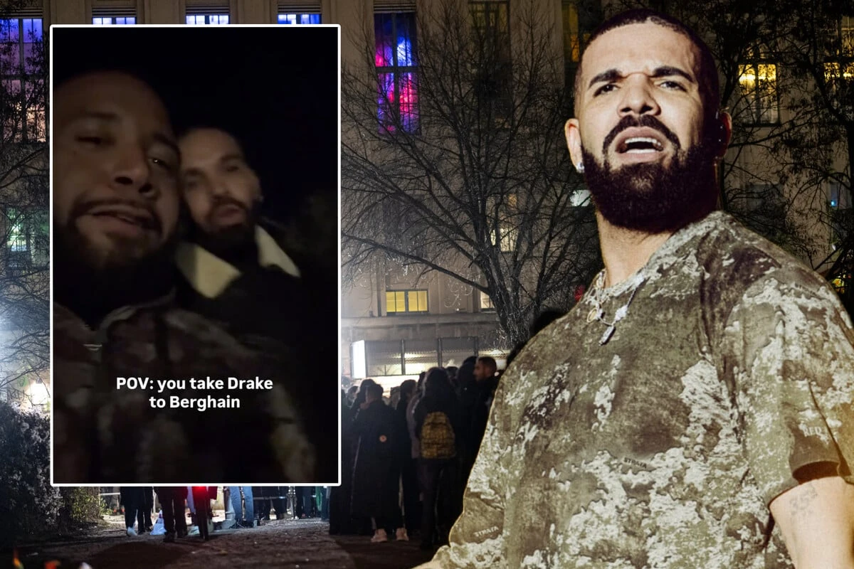 Drake feiert im Berghain - ohne Security: 