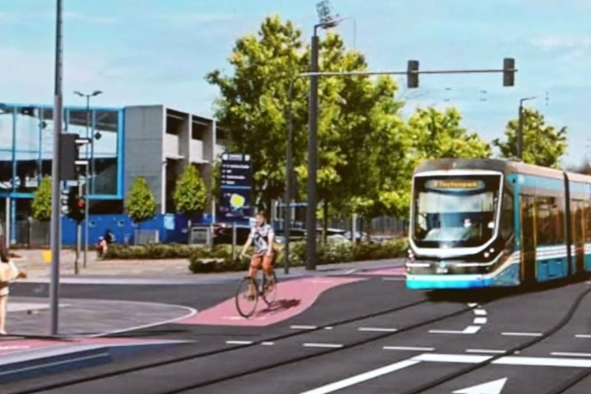 Für mindestens 100 Millionen Euro: Hier fährt die neue Straßenbahn in Chemnitz entlang