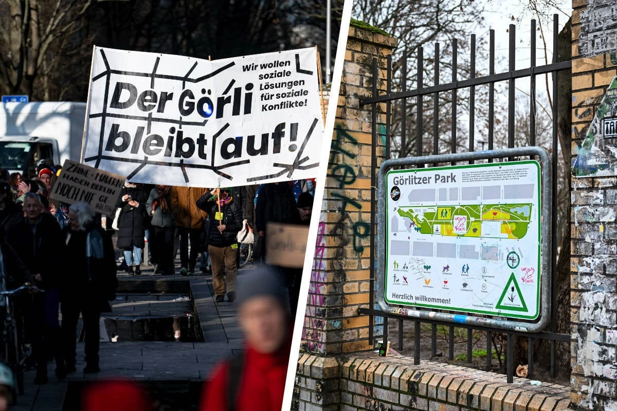 Zaun um Görlitzer Park vor Baubeginn: Weiter Widerstand angekündigt