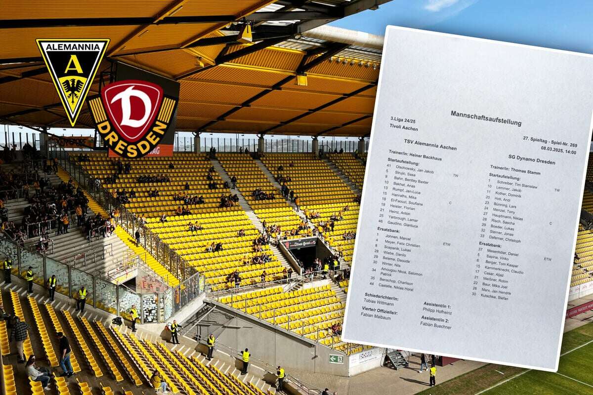 Aachen gegen Dynamo live: Mit dieser Elf startet die SGD bei der Alemannia