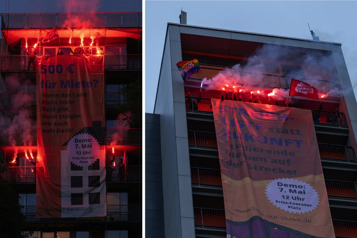 Pyro-Protest an Dresdner Studi-Wohnheimen: Das steckt dahinter