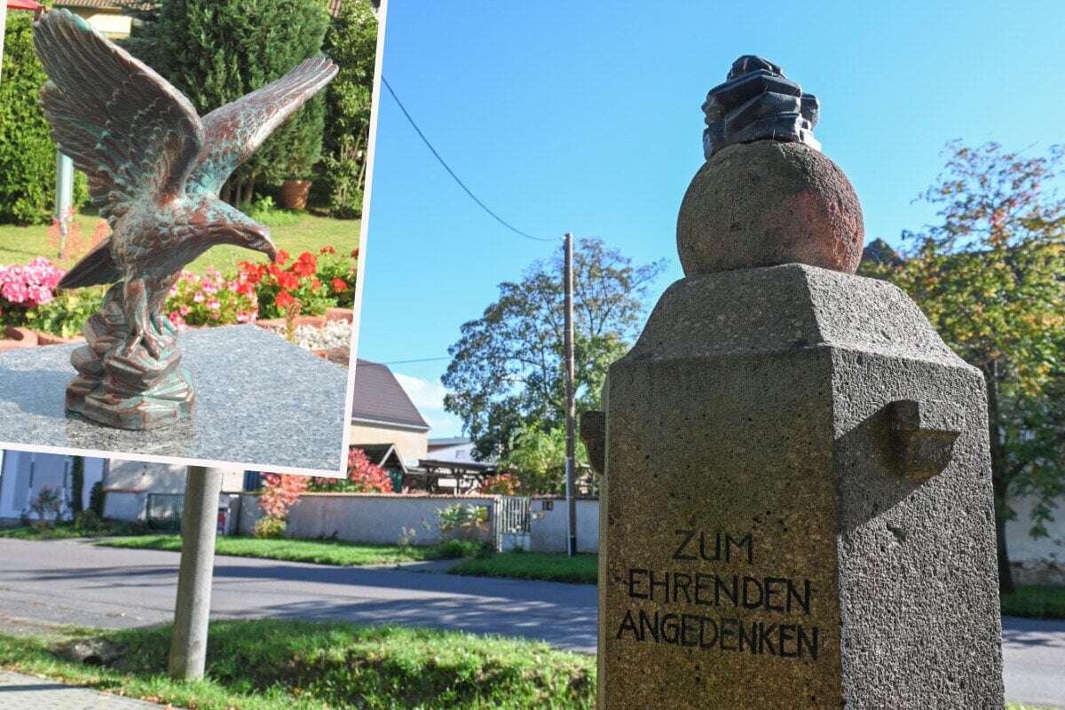 Kriegerdenkmal geschändet! Vandalen stehlen Adlerfigur