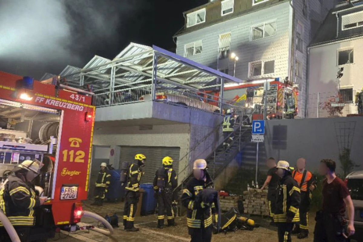 Flammen in Keller sorgen für Großeinsatz: Halbe Million Euro Schaden