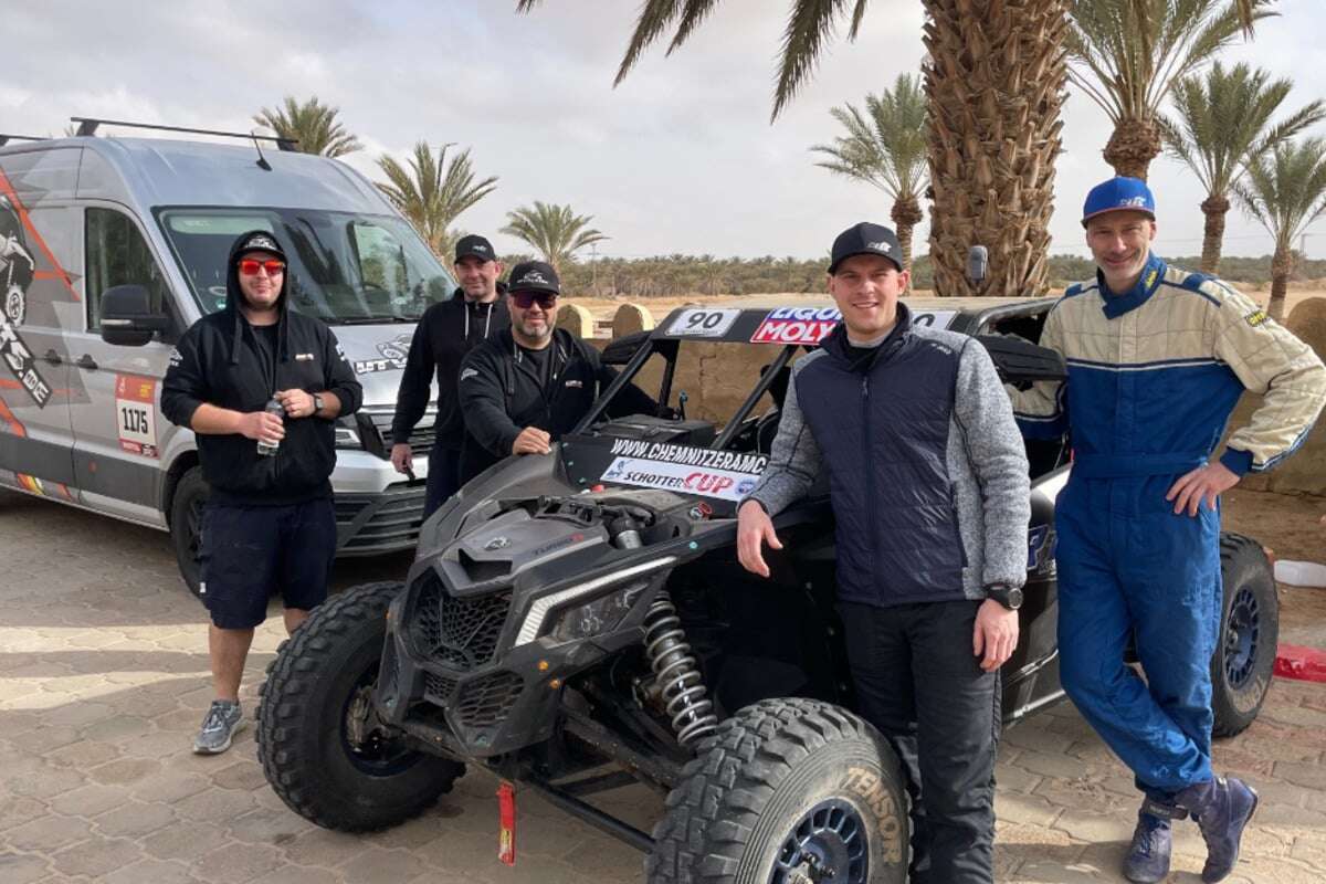 Von Afrika bis Wittenberg: Chemnitzer Rallyefahrer weltweit im Technik-Pech