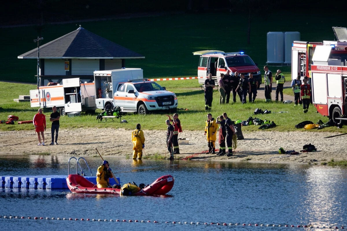 Schrecklicher Badeunfall in Chemnitz: Mann tot aus Stausee Rabenstein geborgen
