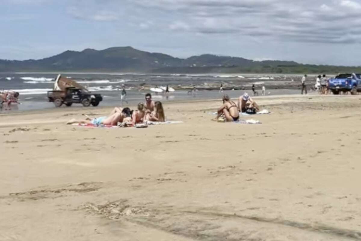 Touristin sonnt sich am Strand: Als sie sich umdreht, fällt ihr die Kinnlade runter