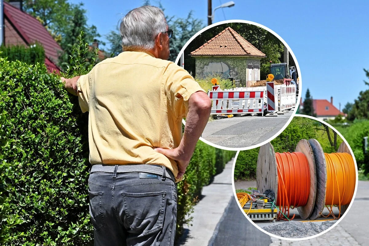 Was ist denn hier los? Glasfaser-Irrsinn irritiert Anwohner in Niedersedlitz