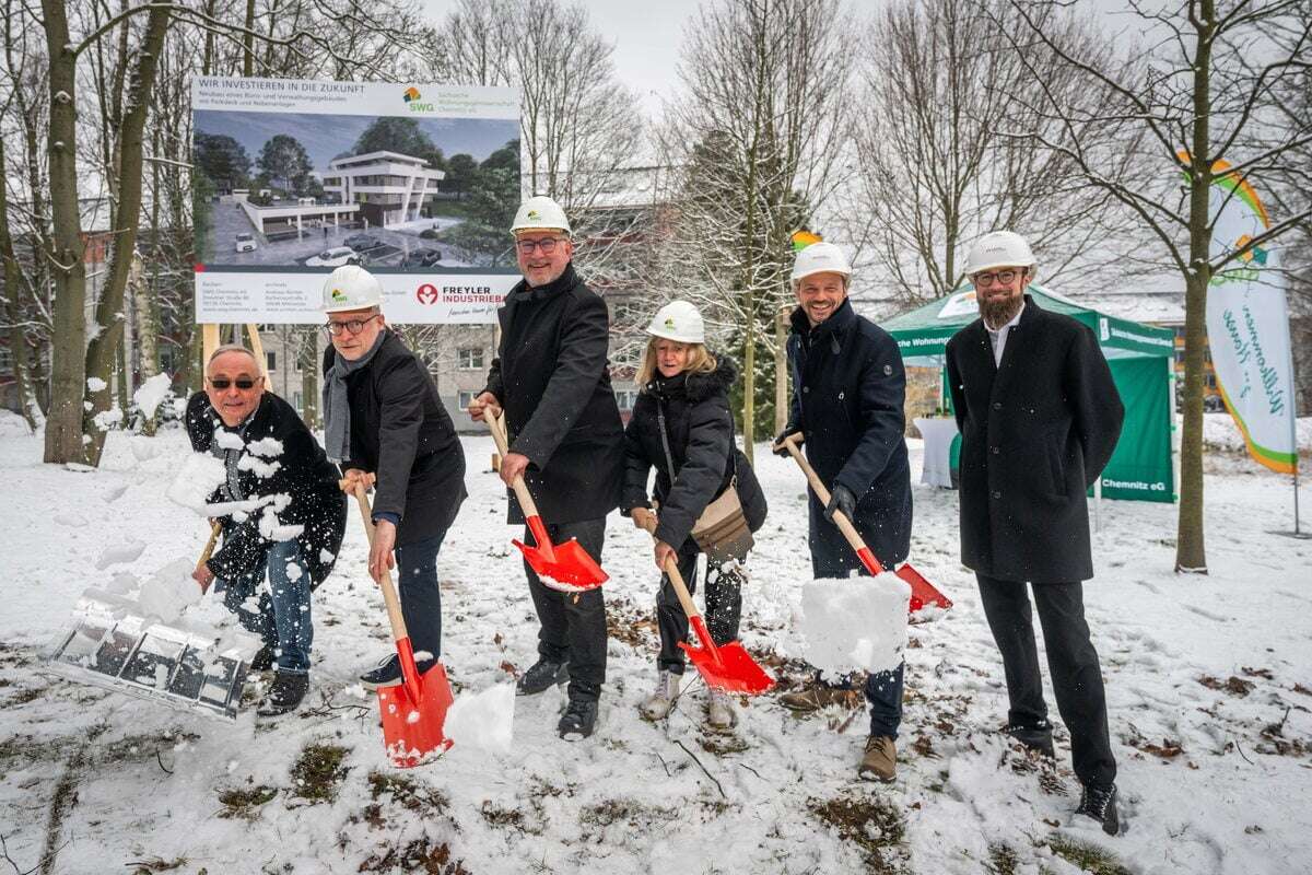 Erster Spatenstich: Chemnitzer Großvermieter SWG baut sich eine Zentrale