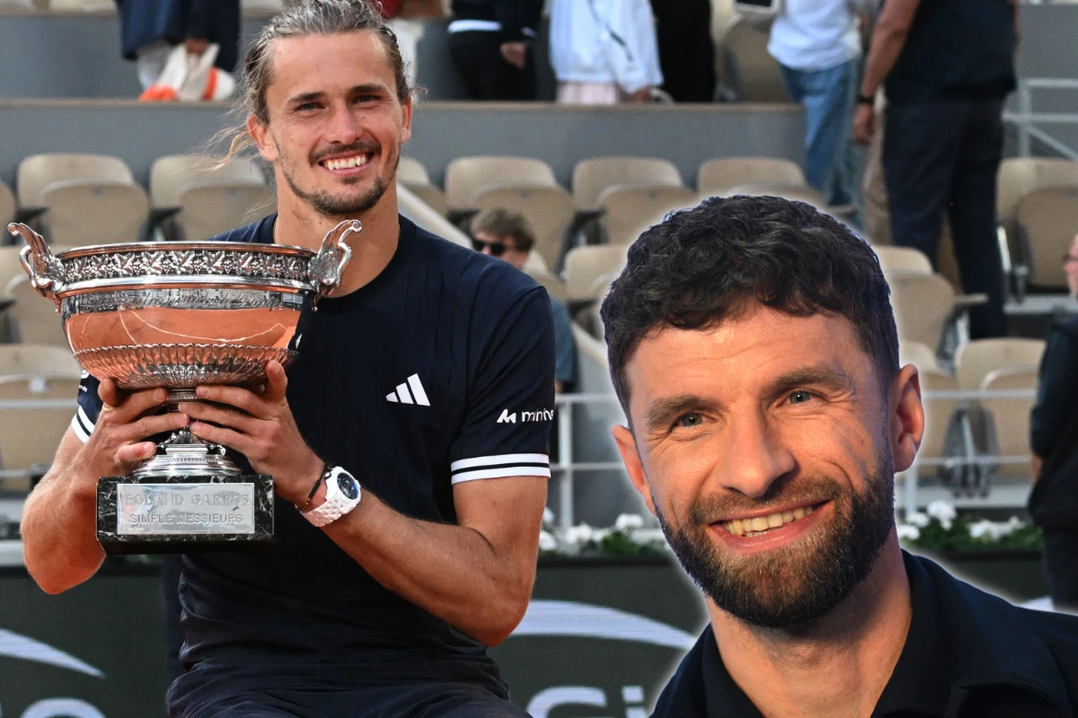 Promis feiern Zverev: Thomas Müller schießt den Vogel ab