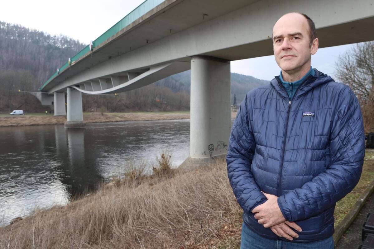 Bad Schandauer Brücke wird gründlich vermessen