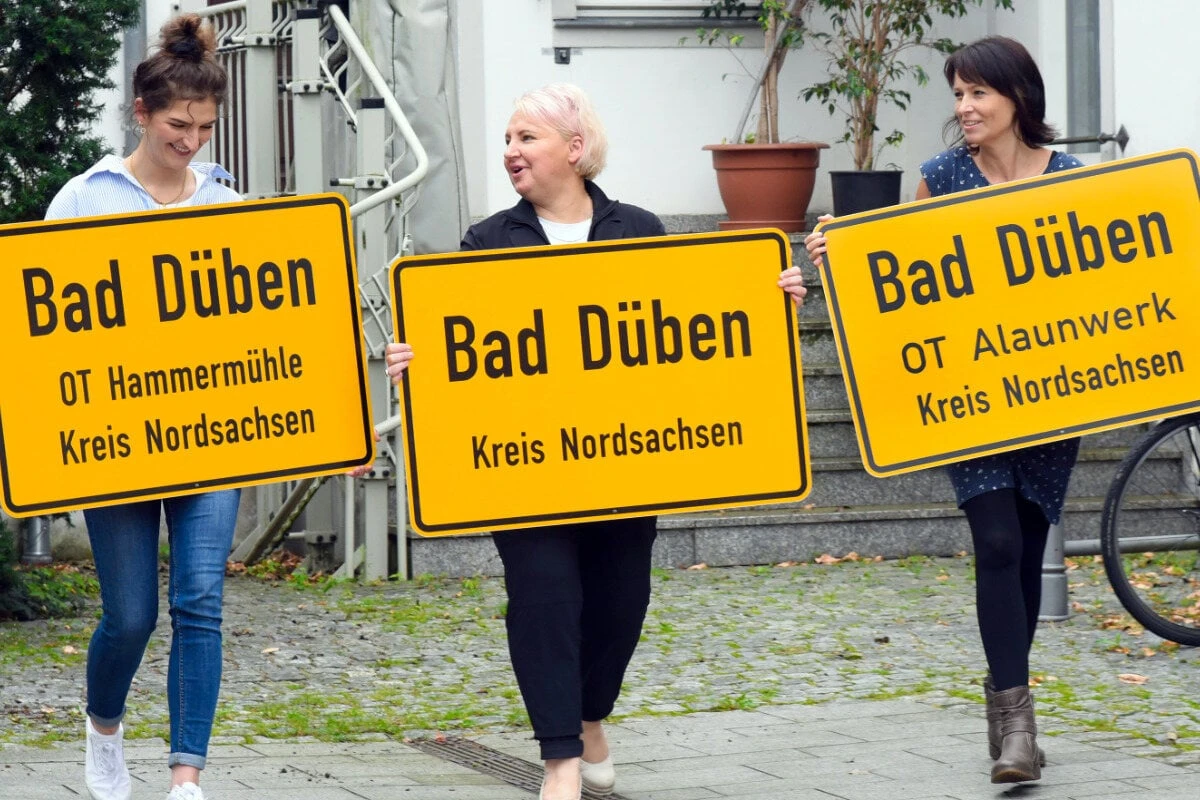 Ortstafel-Verleih beendet Schilderklau in Sachsen