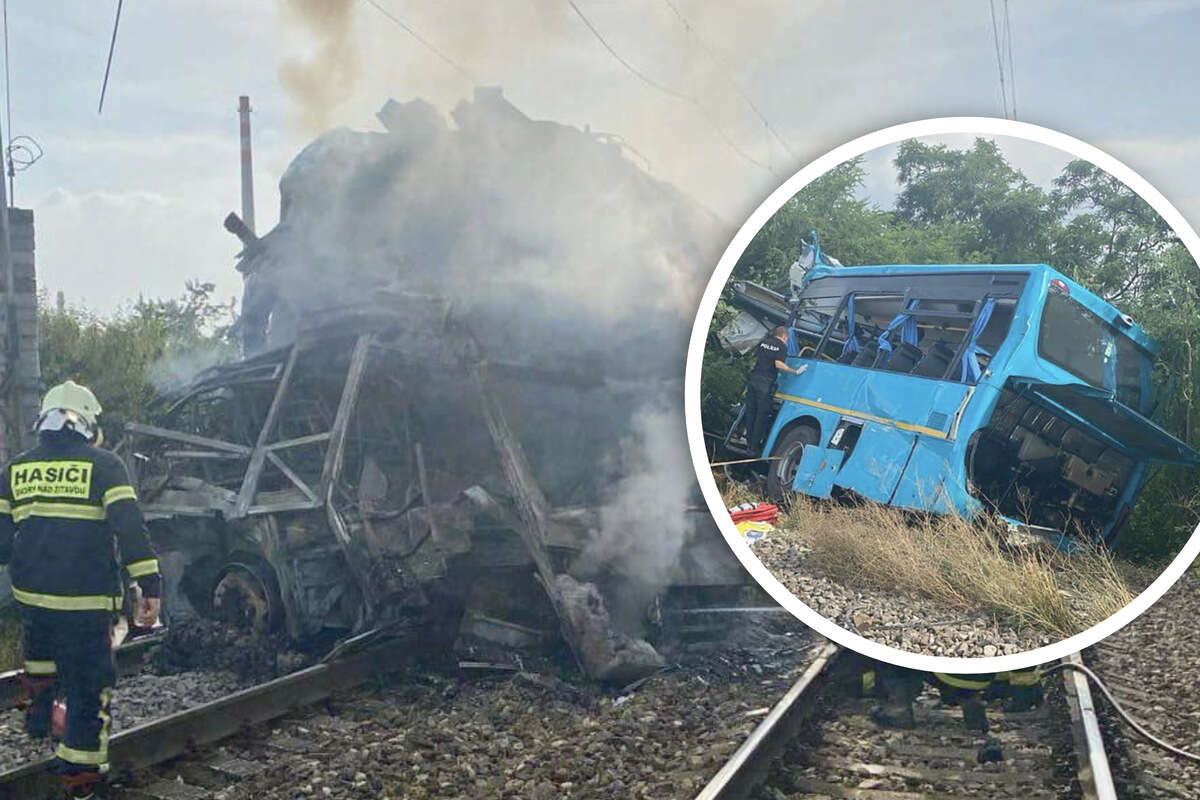 Sieben Tote nach Zugunglück: Eurocity prallt auf Linienbus