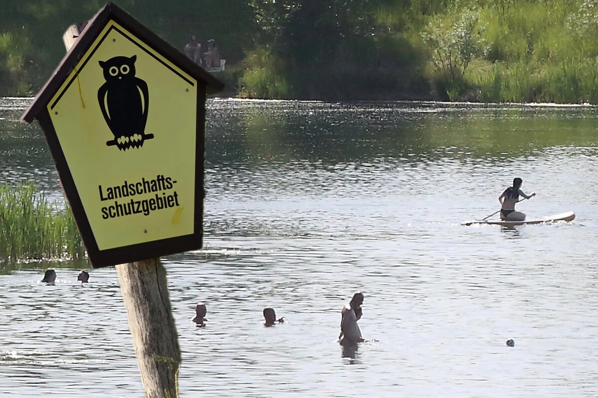 Ordnungsamt hat schon resigniert: Bade-Ärger am Stausee Oberwartha