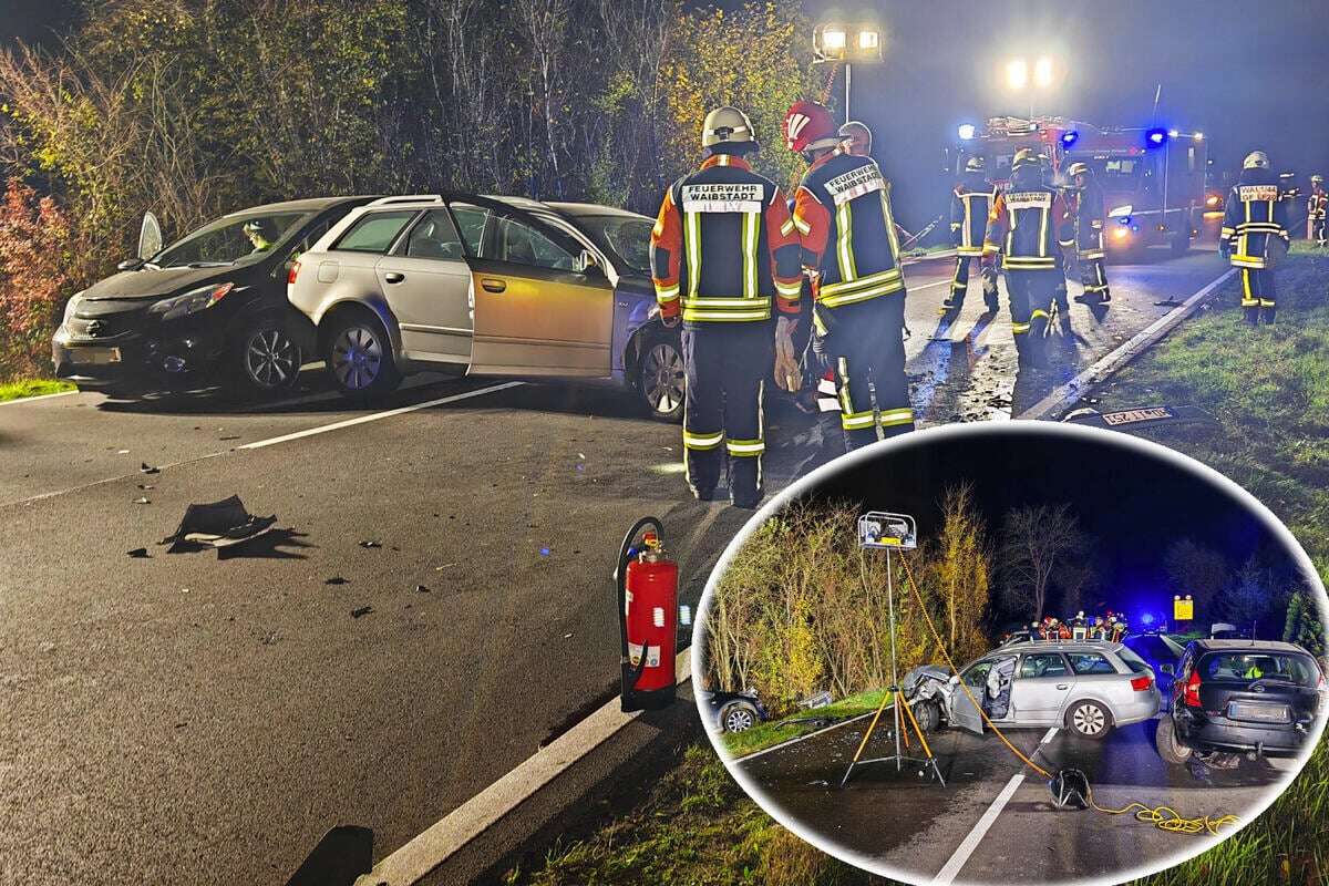 Audi-Fahrer brettert auf Ampel zu: Trümmerfeld und vier Verletzte!