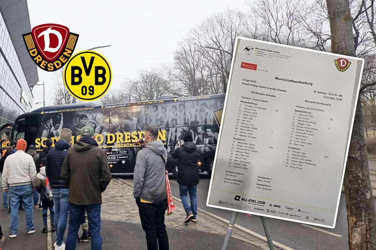 Dynamo gegen den BVB II live: Aufstellungen sind da! Stamm wechselt doppelt