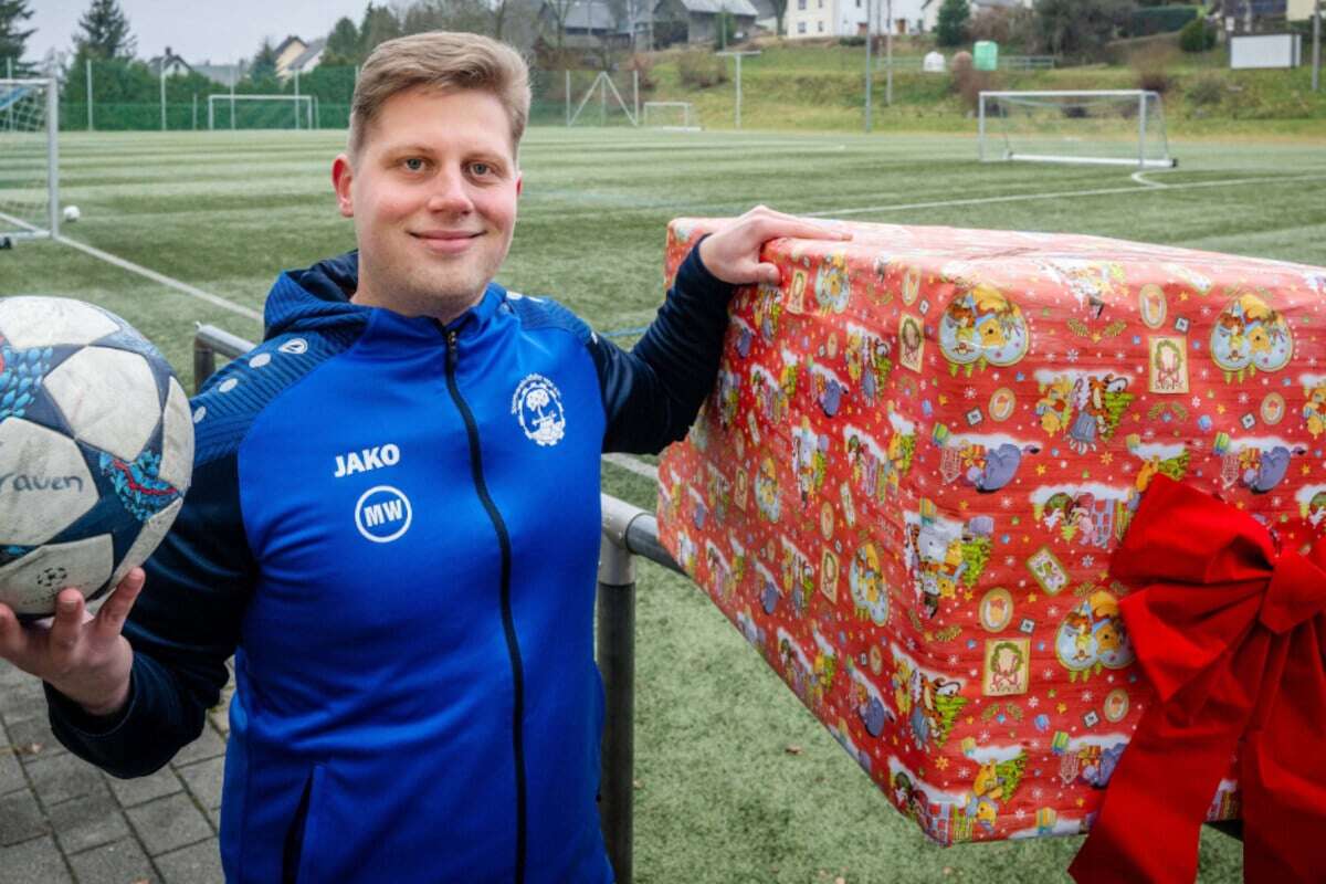 Dieses Geschenk haben Fußball-Frauen aus dem Erzgebirge für eine Kita