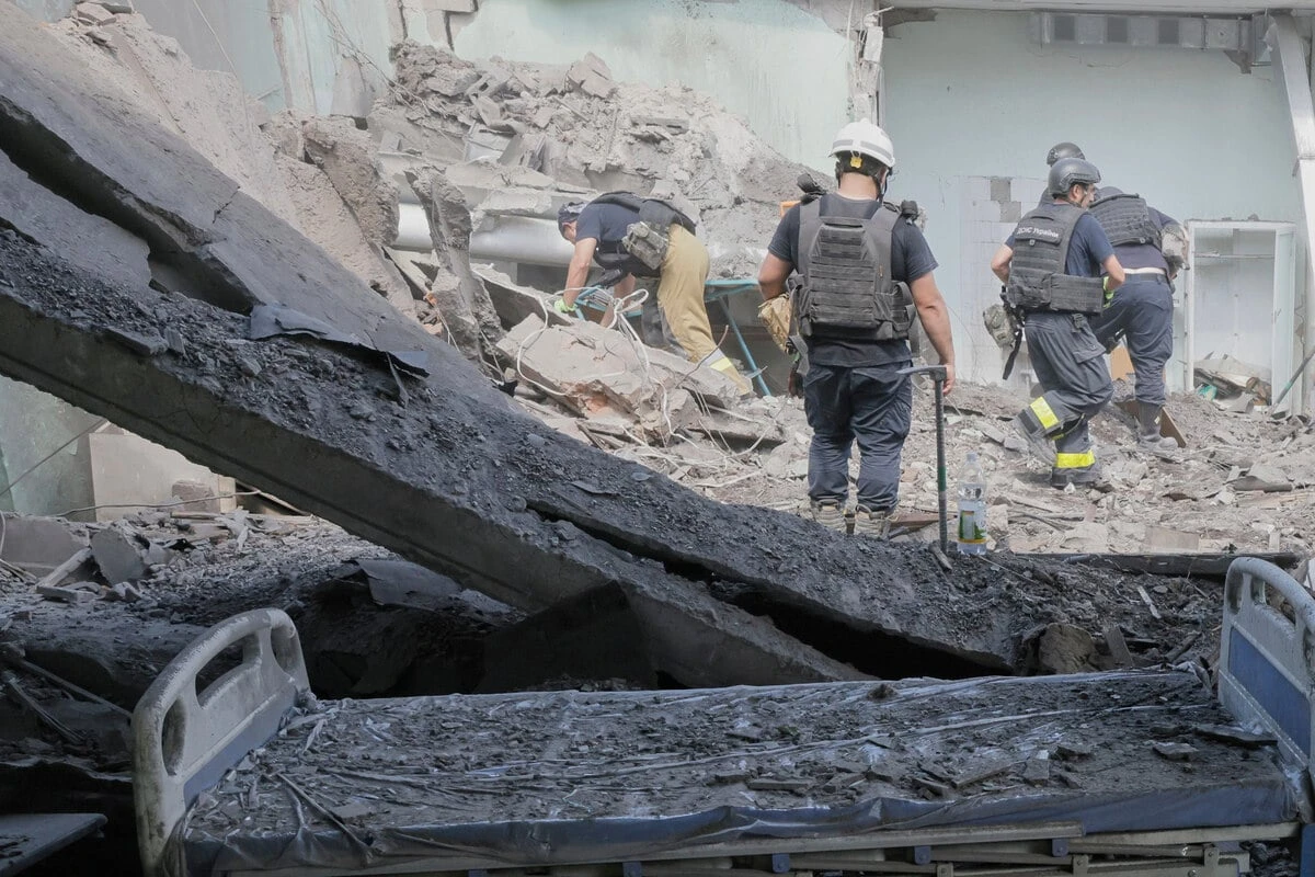 Ukraine-Krieg: Russische Drohne trifft Kindergarten in Charkiw