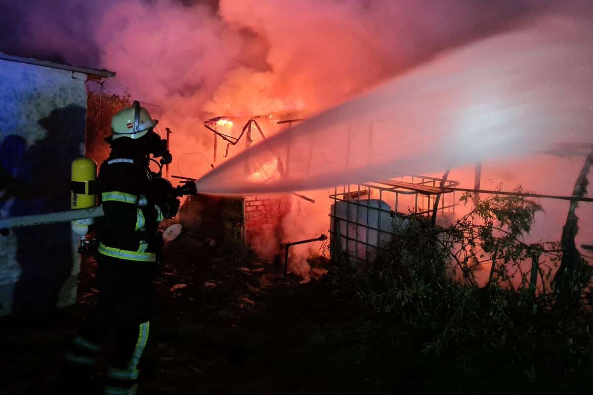 Feuerteufel treibt Unwesen in Kleingartenanlage: 