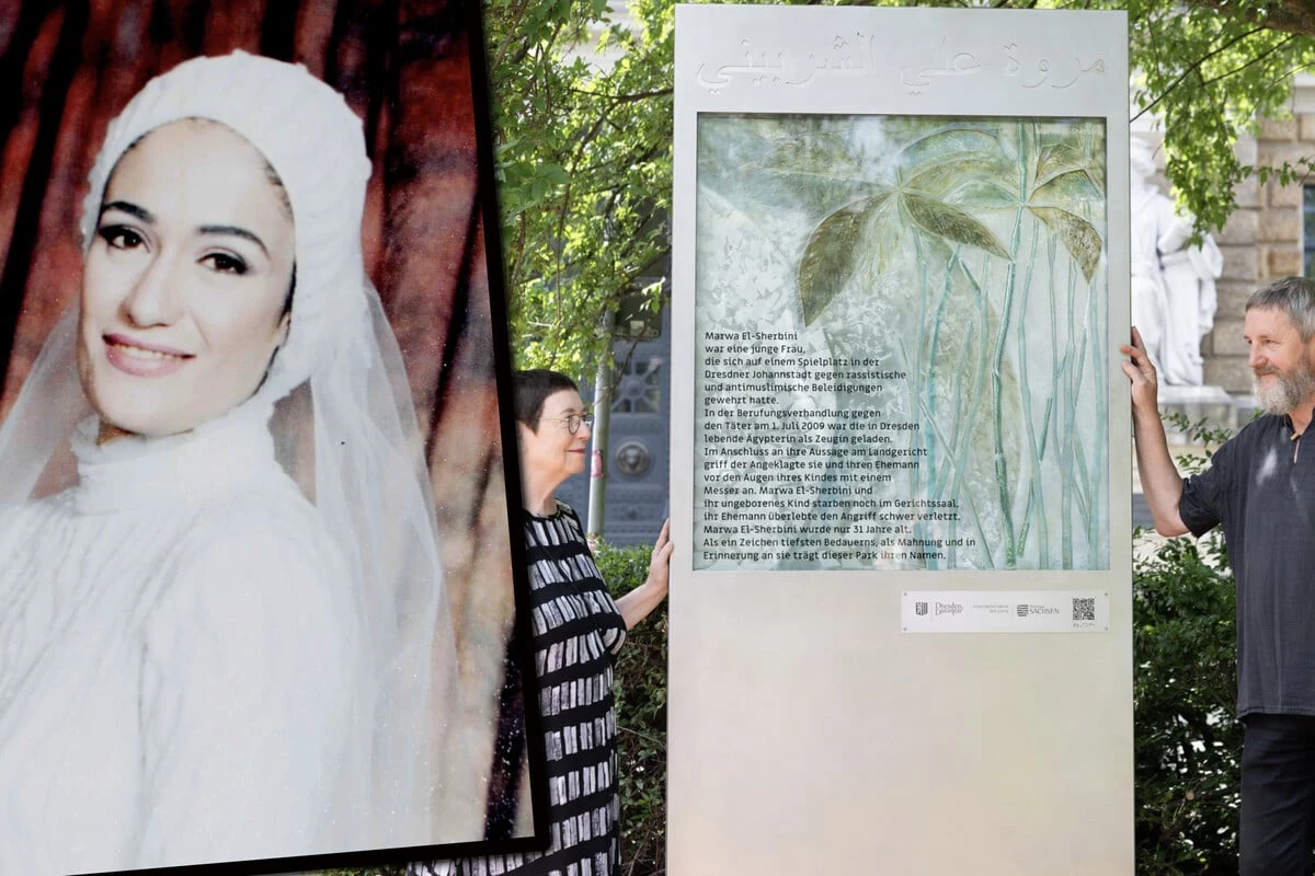 Nach 17 Jahren: Stele erinnert an den Mord im Gerichtssaal